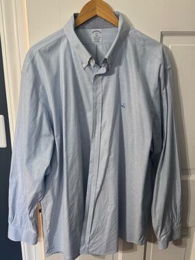 Brooks Brothers Light Blue Oxford Cotton Button-Down Shirt Regular Fit